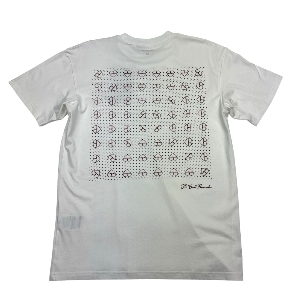 Carhartt Work In Progress Shirt Mens XS White Furoshiki Heart Graphic Tee